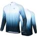 WEST BIKING Men s Cycling Jersey Quick Dry Long-Sleeved Zipper MTB Bicycle Bike Shirt White