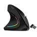 Left Handed Ergonomic Mouse Funwaretech Wireless Computer Mouse ã€�Rechargeableã€‘ 2.4G Vertical Mouse with 6 Buttons for Laptop PC Desktop Notebook etc-Black