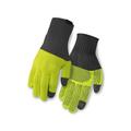 Giro Merino Wool Bike Gloves (Gray/Wild Lime) (L/XL)