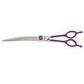 Gator Gear Professional Quality Dog Grooming Shears Adjustable Reversible Purple(8.5 Inch Curved)