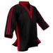Black Red Taekwondo Top Only Demo Team V-Neck Karate Jacket Gi Freestyle Competition Martial Arts (#1)