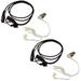 HQRP 2-Pack 2 Pin Acoustic Tube Earpiece Headsets Mic for ICOM IC-V80E IC-V82 IC-V85 IC-W21A IC-W21AT