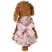 Lovely Floral Pet Dog Cat Dress Pet Spring Summer Cotton Clothes For Small Medium Dog Cats Cute Princess Skirt Clothing Dog Wedding Dresses Pink M