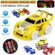 SHELLTON Electric Light Car Toy Car (LED Light + Music) Electronic Engineering Car Toys Vehicles Toys for Children