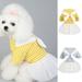 Visland Pet Skirt Comfortable to Wear Nice-Looking Cotton Pet White Bow Tie Dress for Parties