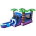 Pogo Kids Inflatable Water Slide Bounce House Combo with Blower Tropical