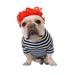 Funny Pet Clown Wig for Dog and Cat Christmas Costume Cosplay Birthday Gift Photo Prop