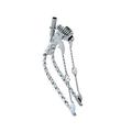 Chrome 26 Bike Bent Square Twisted Spring Fork 1 with Twisted Wing Cage Bars. For 26 bikes bicycles. bike part for Cruiser BMX Lowrider Trike bicycle Parts