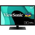 ViewSonic VX4381-4K 43 Inch Ultra HD MVA 4K Monitor Widescreen with HDR10 Support Eye Care HDMI USB DisplayPort for Home and Office