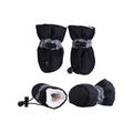 Lavaport 4pcs Dog Rain Boots Waterproof Paw Protectors Adjustable Straps Shoes