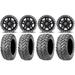 Fuel Anza Black 14 Wheels 26 Ceros Tires Sportsman RZR Ranger