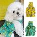 SPRING PARK Cotton Flower Pattern Dog Dress Dog Clothes Puppy Princess Dress Pet Cat Apparel