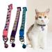 jiaroswwei Cute Cartoon Little Girl Pattern Adjustable Pet Collar with Bell Pet Dog Puppy Cats Neck Strap