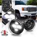 Clear Fog Light LED Projector Lamp w/Switch for 07-14 GMC Sierra 2500HD/3500HD Fits select: 2007 GMC NEW SIERRA