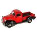 Diecast Car & Display Case Package - 1941 Plymouth Pickup Truck Red - Motormax 73278 - 1/24 scale Diecast Model Toy Car w/Display Case