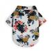 Pet Puppy Summer Printed Shirt Dog Thin Short Sleeves Dog Shirt Clothes Summer Vest Costume Pineapple Pattern