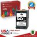 High Yield 64XL Black Ink Cartridge Replacement for HP Printer Ink 64 for Envy Photo 7858 7855 7155 6255 6252 7120 6232 7158 7164( 1 Pack)