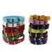 jiaroswwei Dog Pet Cat Puppy Cute Faux Leather Pure Color Adjustable Neck Buckle Collar