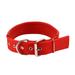 iOPQO Pet Collars Collar Leash Dog Collar Adjustable Nylon Dog Collar Heavy Duty Metal Buckle Dog Collar Traction Collar Red Xs