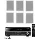 Yamaha 5.1-Channel Wireless Bluetooth 4K A/V Home Theater Receiver + Yamaha High-Performance Natural Sound 3-way in-wall front/center speaker system (Set of 6)