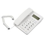 Htovila Desktop Corded Landline Phone Fixed Telephone Big Button for Elderly Seniors Phone with LCD Display Mute/ Pause/ Hold/ Flash/ Redial/ Hands Free Functions for Home Hotel Office Bank Call Cen