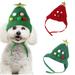 Cheers.US Dog and Cat Santa Hat Elastic Rope All-matched Warm Dogs Knitted Pet Christmas Hat Pet Supplies