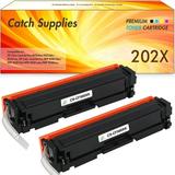 Catch Supplies 2-Pack Compatible Toner for HP CF503X 054H Magenta 202A MFP M281fdw M281cdw M254dw M281fdn M254dn 2 * Magenta