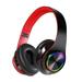 B39 LED V5\.0 Headset Sports Headphone Subwoofer Wireless Stereo Support Card Earphone black red