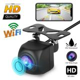 WiFi HD Wireless Car Rear View Cam.Wireless Backup Camera - Waterproof Camera for Cars Trucks Vans Pickups SUVs WiFi Backup C