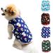 Walbest Christmas Dog Vest Sweater Winter Clothes with Colorful Patterns Soft Keep Warm Pet Clothes