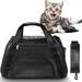 Pet Cat Dog Carrier Bag Soft-Sided Pet Travel Carrier for Cats Dogs Puppy Comfort Portable Foldable Pet Bag Black