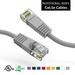 1ft (0.3M) Cat5E UTP Ethernet Network Booted Cable 1 Feet (0.3 Meters) Gigabit LAN Network Cable RJ45 High Speed Patch Cable Gray (4 Pack)