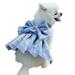 Small Medium Dog Skirt Harness Leash Set for Kitten Cat Costume Puppy Outfit Bunny Dog Party Dress