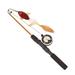 Big Save!Pet Telescopic Fish-shaped Telescopic Fishing Rod Feather Funny Cat Stick Toy Random Color Style