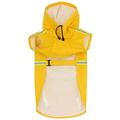 Dog Raincoat Waterproof Rain Poncho Hood Gear Slicker Adjustable Hooded Reflective Puppy Clothes Coat Vest