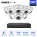 ANNKE 1080P 8CH Security Camera System with 8CH 5MP-N DVR 8pcs 1080p Security Cameras for 24/7 Security Surveillance with NO Hard Drive