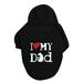 Cute Puppy Sweatshirt Winter Warm Hoodies Pet Pullover Small Cat Dog Outfit Pet Apparel Clothes Dog Christmas A3-Black X-Small