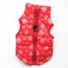 yuehao pet supplies hot fashion pet camouflage cloth dog cloth dog winter cloth pet vest new red