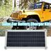 HOTBEST 10W 12V Solar Panel Car Battery Charger for Car Boat RV with Cigarette Lighter Plug and Alligator Clip