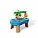Step2 Tropical Rainforest Blue Plastic Water Table for Toddlers with 13-piece Playset