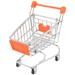 Cart Shopping Kids Trolley Play Mini Iron Grocery Pretend Supermarket Playset Dollhouse Makeup Storage Handcart Desktop