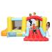 Topcobe Inflatable Bounce House for kids Castle Jumper Bouncer Castle with Water Slide Pool Basketball Hoop 3 Balls
