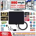 Digital TV Antenna - HDTV Antenna Support 4K 1080P New Version up to 980 Miles Range Digital Antenna for HDTV VHF UHF Freeview Channels Antenna with Amplifier Signal Booster 13 ft Longer Coaxial Cable