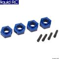 Traxxas 8269X TRX-4 Wheel Hubs - 12mm Hex - 6061-T6 Aluminum (Blue-Anodized) (