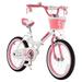 RoyalBaby Jenny Princess 18 inch Girl s Bicycle White & Pink