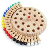 Abody Children s Intelligent Toys Colorful Memory Chess Wooden Memory Matchstick Chess Game Memory Developing Chess Family Intellectual Toys