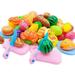 RONSHIN 30pcs/set Cutting Toys Play Cutting Food Kitchen Toy Cutting Fruits Vegetables Pretend Food Playset Early Development Learning Toy Gifts for Christmas