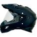 AFX FX-41DS Solid Dual Sport Motorcycle Helmet Flat Black XL