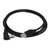 25ft Right Angle USB Cable for: Canon MP620 Wireless All-in-One Photo Printer - Black
