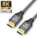 Ultra HD High Speed HDMI 2.1 Cable Optimal Viewing for Apple TV and Apple TV 4K Dolby Vision HDR 2 M/6.6ft â€“ Grey